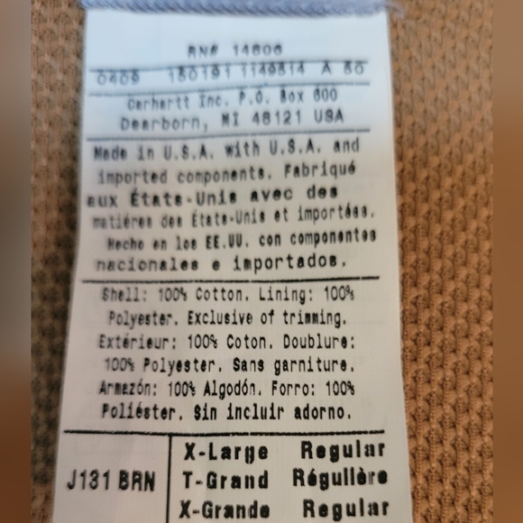 Carhartt Mens Flannel Lined Duck Active Jacket - Picture 3 of 16